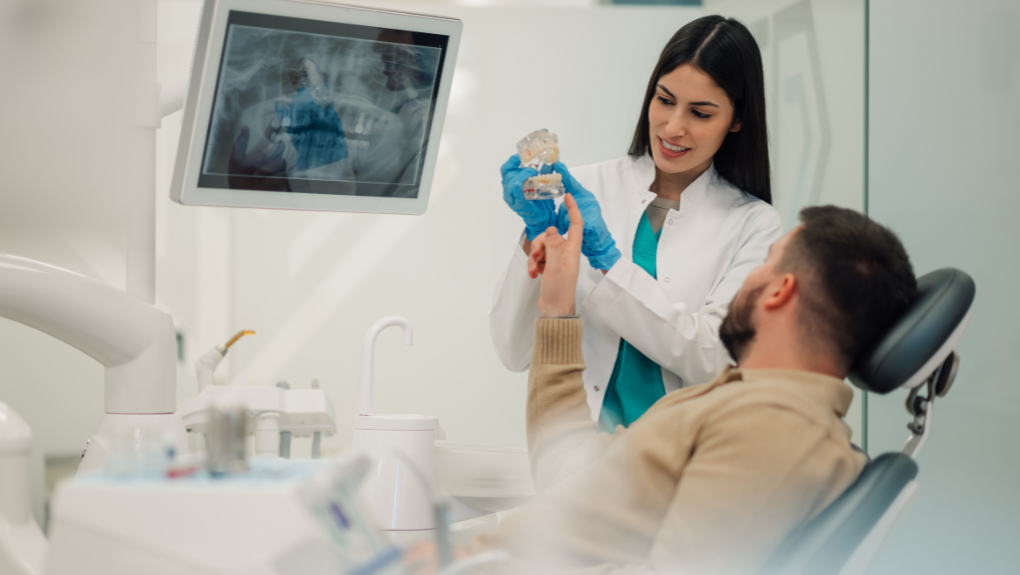 Keene Family Dentistry team providing cosmetic dentistry for Cleburne, TX patients